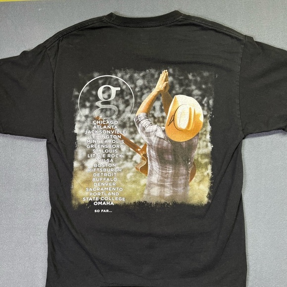 Garth Brooks World tour ‘14-’15 Men’s Sz M Hanes Blk Country Music Concert 1532 - Picture 6 of 8